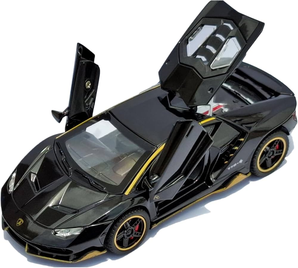 ZIPPITY ZAP Lamborghini Car Toy - Black 1:32 Scale Die-Cast Metal